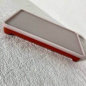Vintage Tupperware Paprika Burnt Orange Deli Meat Keeper With Lid